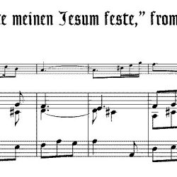 Aria “Ich halte meinen Jesum feste” from Cantata 157