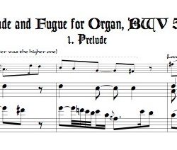 Bach Pr&eacute;lude from BWV 544
