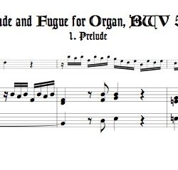 Bach Pr&eacute;lude and Fugue, BWV 553