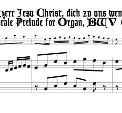 Bach Chorale Pr&eacute;lude, BWV 655
