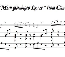 Aria, &ldquo;Mein gl&auml;ubiges Herze,&rdquo; from Cantata 68