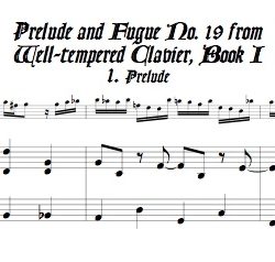 Pr&eacute;lude and Fugue No. 19, BWV 864