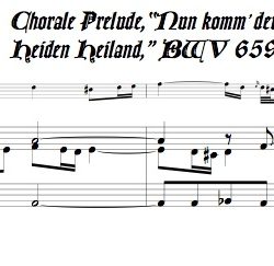 Bach Chorale Pr&eacute;lude, BWV 659