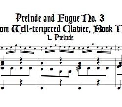 Pr&eacute;lude and Fugue No. 3 BWV 872