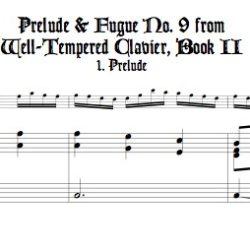 Pr&eacute;lude and Fugue No. 9, BWV 878