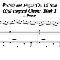 Pr&eacute;lude and Fugue No. 15, BWV 860