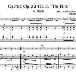 Haydn &ldquo;Bird&rdquo; quartet finale