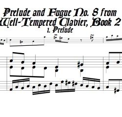 Pr&eacute;lude and Fugue No. 8 BWV 877