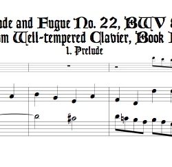 Pr&eacute;lude and Fugue No. 22, BWV 891