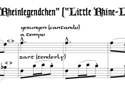 “Rheinlegendchen” from *Des Knaben Wunderhorn*, for alto—doubling C instrument—and bass recorders
