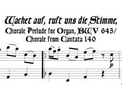 Bach Chorale Pr&eacute;lude BWV 645 duet, for alto & tenor recorders