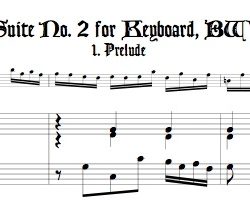 4 Mvmts. from English Suite No. 2&mdash;c minor version