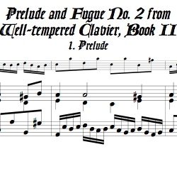 Pr&eacute;lude and Fugue No. 2, BWV 871