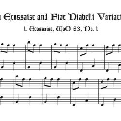 An &Eacute;cossaise & 5 Diabelli Variations