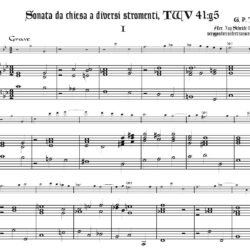 Sonata da chiesa a diversi stromenti, TWV 41:g5 