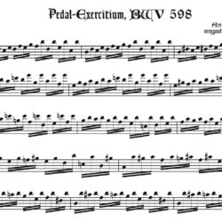 <i>Pedal-Exercitium</i>, BWV 598 , two versions