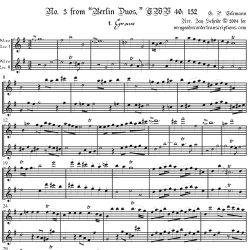 No. 3 from “Berlin Duos,” TWV 40: 132
